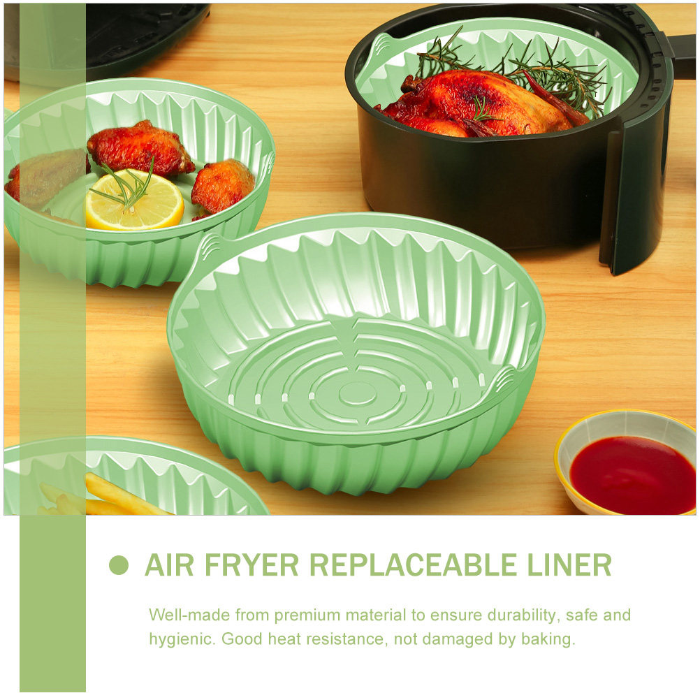 Round Silicone Air Fryer Bakin - Air Fryer Silicone Pot Liner review and price